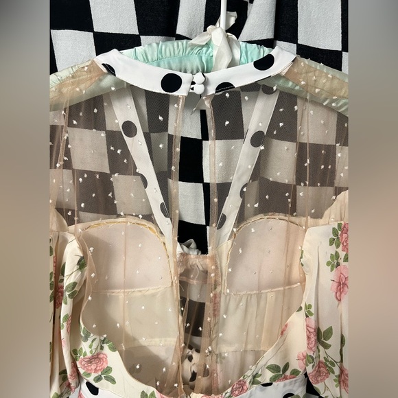 For Love And Lemons Butterscotch Tiered Mini Dress - Picture 14 of 16